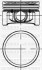 YENMAK Поршень с кольцами и пальцем (размер отв.. 69.00/ STD) RENAULT Clio, Logan, 1,2 (D4F 740-728-730 75PS) 31-04184-000