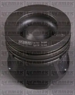 Поршень с кольцами і пальцем (размер отв. 76,00 / STD) RENAULT Kangoo, Megane, 1.5 dCi 08-, (4 цл.) (K9K 837/846 Euro5 95-110PS / OM607.951 OM607 DE 15…) YENMAK 31-04185-000