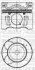 YENMAK Поршень с кольцами і пальцем (размер отв. 85.00/STD) CITROEN 2.0HDi/BlueHDi 06- (DW10CTED4 2.0 Hdi) 31-04194-000