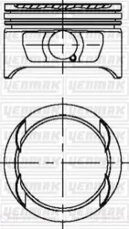 Поршень с кольцами і пальцем (размер отв. 86 / STD) OPEL ASTRA F 2.0 (4цл.) ((20 XE, C 20 XE) YENMAK 31-04225-000 Купити в Україні