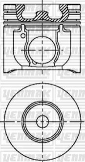 Поршень з кільцями та пальцем (розмір отв.. 89.91/STD) FORD Transit 2.4TDE 01- (DOFA, V 184 TDI Duratorq) YENMAK 31-04250-000