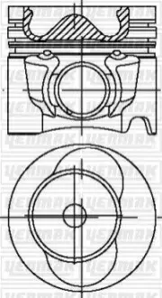 Поршень VW LT 28-35 II/28-46 2.5 TDI 99-06 (81.01mm/STD) YENMAK 31-04338-000 Купити в Україні