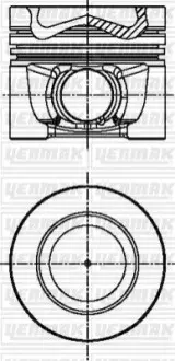 Поршень VW T5/T6 2.0TDI (81.01mm/STD) = 7150290000 YENMAK 31-04341-000 Купити в Україні