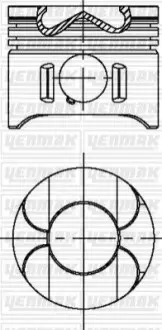 Поршень MB Vito (W639)/Sprinter 906 OM646 2.2CDI (88.00mm/STD) YENMAK 31-04697-000 Купити в Україні