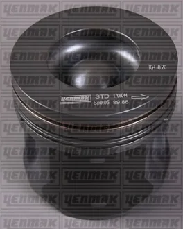 Поршень с кольцами і пальцем (размер отв. 89.91/STD) FORD Transit 2.4TDCi (V348 DURATORQ TDCI) YENMAK 36-03469-000