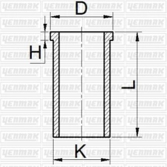 Гильза цилиндра (размер отв. 92.00/STD) CITROEN Jumper 2.5TDI (DK 5 ATE / DJ 5 T) YENMAK 51-65886-000