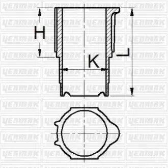 Гільза циліндра (розмір відп. 86.00/STD) RENAULT Master Trafic 2.1D (R18-25 TD - J8 S) YENMAK 51-95908-000 Купити в Україні