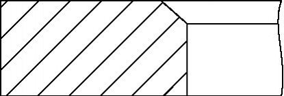 Кольца поршневые VW Polo 1.0/1.3i 81-94 (75.51mm/+0.5) (1.75-2-3) YENMAK 9109299050