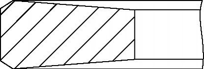 Комплект поршневых колец (84,25/+0.25) (3,0/2,0/3,0) BMW E38/E39/E46/E53 2.0-3.0d YENMAK 91-09606-025 (фото 1)