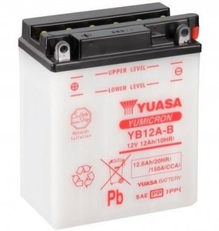 МОТО 12V 12,6Ah YuMicron Battery (сухозаряжений) YUASA YB12A-B