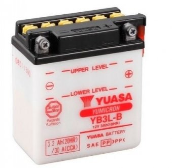 МОТО 12V 3,2Ah YuMicron Battery (сухозаряжений) YUASA YB3L-B