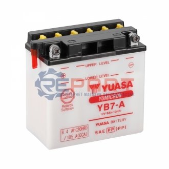 МОТО 12V 8,4Ah YuMicron Battery YB7-A (сухозаряжений) YUASA YB7A