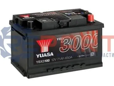 Акумуляторна батарея 72Ah/680A (278x175x175/+R/B13).. YUASA YBX3100 Купити в Україні