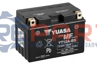 МОТО 12V 10Ah MF VRLA Battery YT12A-BS(сухозаряжений) YUASA YT12ABS (фото 1)