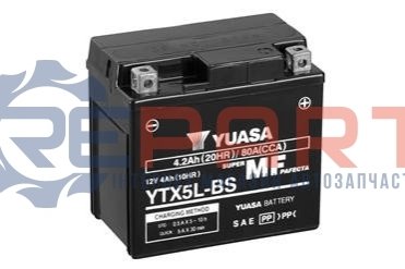 МОТО 12V 4Ah MF VRLA Battery AGM YTX5L-BS(сухозаряжений) YUASA YTX5LBS