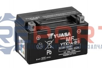 МОТО 12V 6Ah MF VRLA Battery AGM YTX7A-BS(сухозаряжений) YUASA YTX7ABS