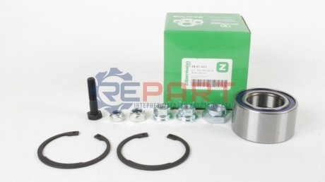 Подшипник ступицы, VW Caddy II, Golf III, Passat, Polo, Vento 83-04 - (357498625B) Zilbermann 01231