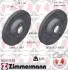 Диск тормозной (передний) Audi A6 04-11 (314х24.9) PRO+ ZIMMERMANN (100331753) изображение 1
