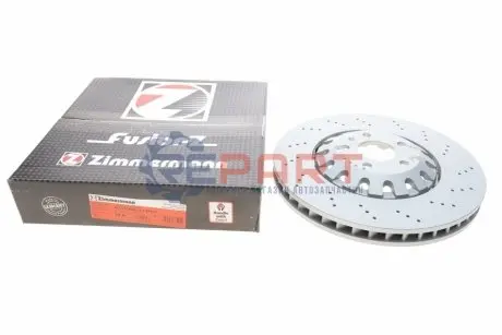 Диск гальмівний (передній) Audi A6/Q7 15- (375x36) ZIMMERMANN 100337470 Купити в Україні