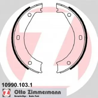 Колодки ручника BMW 3 (E36)/5 (E34)/7 (E38) 88- (180x25) ZIMMERMANN 109901031
