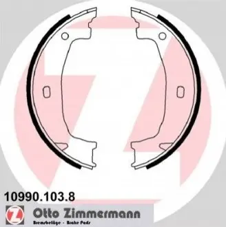Колодки ручника BMW 1 (E81/E82)/3 (E46/E90) 98-13 (160.5x20) ZIMMERMANN 109901038 Купити в Україні