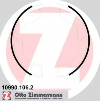Колодки ручника VW T5 03- (185x30) ZIMMERMANN 109901062 Купити в Україні