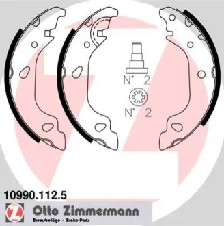 Тормозные колодки.) ZIMMERMANN 109901125
