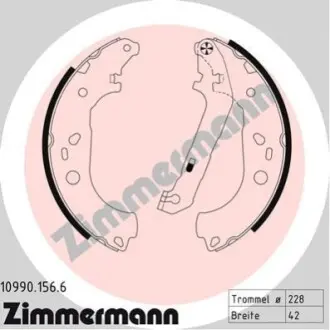 Гальмівні колодки ZIMMERMANN 109901566