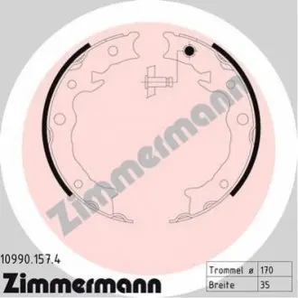 Тормозные колодки барабанные ZIMMERMANN 109901574 Купить в Украине