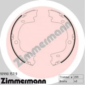 Гальмівні колодки ZIMMERMANN 109901579