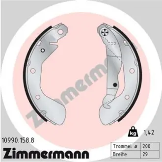 Гальмівні колодки ZIMMERMANN 109901588