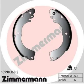 Гальмівні колодки ZIMMERMANN 109901602