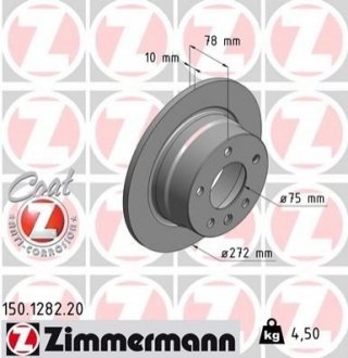 Гальмівний диск ZIMMERMANN 150128220