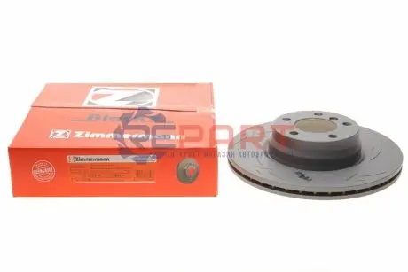 Диск гальмівний (передній) BMW 3 (F30/F31) 11- (330x24) B47/N20/N47/N57 (R) ZIMMERMANN 150.2901.55 Купити в Україні