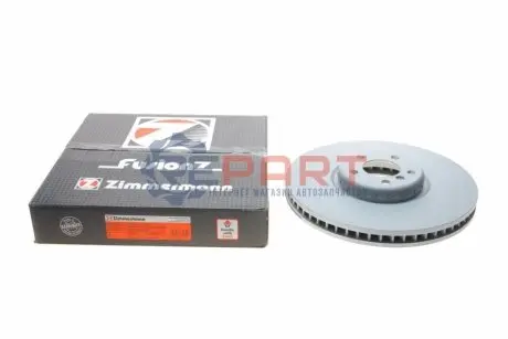 Диск гальмівний (передній) BMW X5 (E70/F15/F85)/X6 (E71/E72/F16/F86) 06- (385x36) (R) (з покр) (вент) ZIMMERMANN 150291832 Купити в Україні