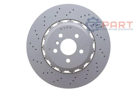 Диск тормозной (задний) BMW 5 (G30/F90)/6 (G32)/7 (G11/G12) 15- (L) (370x24) (с покрыт.) (вентилир.) ZIMMERMANN 150.2959.70