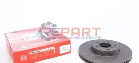 Диск гальмівний (передній) BMW X5 (E70) 06-13/X6 (E71/E72) 07-14 (L) (332x30) (з прорезом) (вент.) ZIMMERMANN 150344754 Купити в Україні
