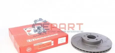 Диск гальмівний (передній) BMW X5 (E70/F15/F85)/X6 (E71/E72/F16/F86) 07- (R) (348x30) (з покр) (вент) ZIMMERMANN 150344855 Купити в Україні