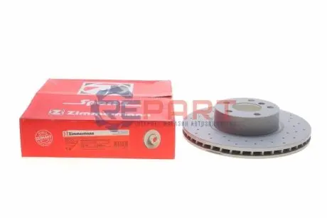 Диск гальмівний (передній) BMW X3 (F25)/X4 (F26) 10- (328x28) (з покриттям) (вентил.) (з отворами) ZIMMERMANN 150349452 Купити в Україні