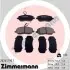 Колодки гальмівні (передні) Citroen C8 02-/Jumpy/Fiat Scudo/Peugeot Expert 95-06/807 02- (+датчики) ZIMMERMANN (202611901) зображення 1