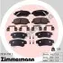 Колодки гальмівні (передні) Citroen C8 02-/Jumpy/Fiat Scudo/Peugeot Expert 95-06/807 02- (+датчики) ZIMMERMANN (202611902) зображення 1