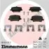 Фото Комплект гальмівних колодок ZIMMERMANN (205101752) зображення 1