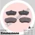 Колодки гальмівні (передні) Audi 80/100 -90 (з датчиком) ZIMMERMANN (207781961) зображення 1
