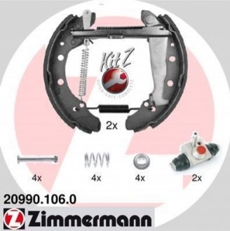 Гальмівні колодки (набір) ZIMMERMANN 209901060