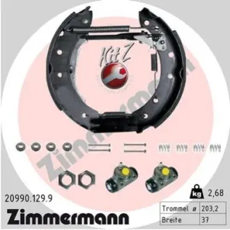 Комплект гальмівних колодок KIT Z ZIMMERMANN 209901299