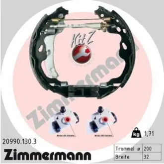 Комплект тормозных колодок KIT Z ZIMMERMANN 209901303