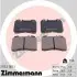 Тормозные колодки, дисковое тормоз (набор) ZIMMERMANN (211531601) изображение 1