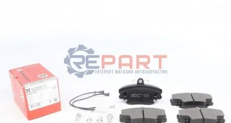 Колодки гальмівні (передні) Renault Megane I 96-03 (Lucas - Girling)/(з датчиками) ZIMMERMANN 214631802 Купити в Україні