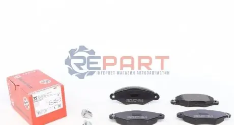 Колодки гальмівні (передні) Citroen Xsara 97-05/Renault Kangoo 97- (Bosch) ZIMMERMANN 219801801 Купити в Україні