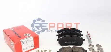 Колодки гальмівні (передні/задні) VW Crafter 2.0TDI 16- (CBI) (163.6x67.4x20.7) (з аксесуарами) ZIMMERMANN 221472102 Купити в Україні